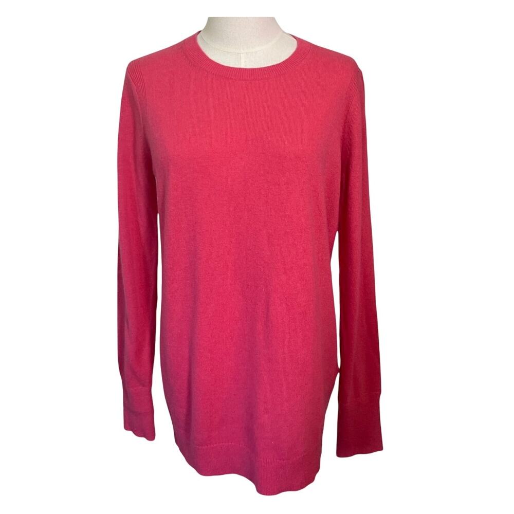Banana Republic Alpaca Wool Crewneck Sweater Pink NWT Size M Fine Italian Yarn